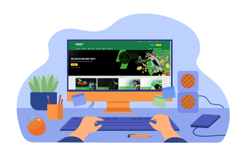 Spiller fra skrivebordet - unibet